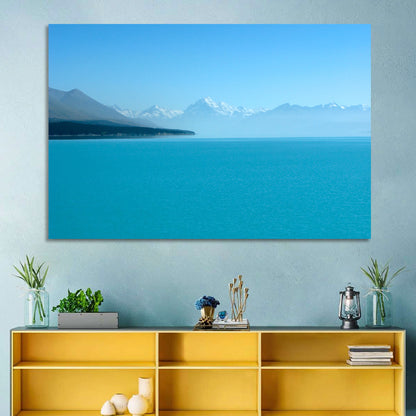 Turquoise Lake Pukaki View of Mount Cook Wall Art