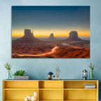 Monument Valley Golden Horizon Wall Art