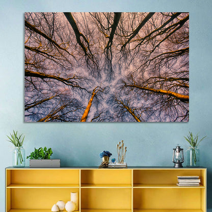 Misty Forest Abstract Wall Art