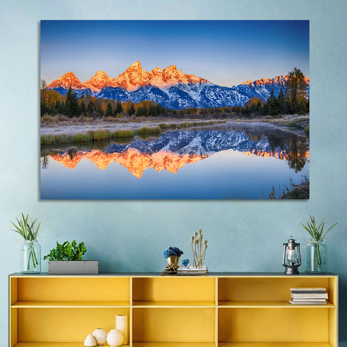 Schwabacher Landing, Grand Teton Sunrise Wall Art