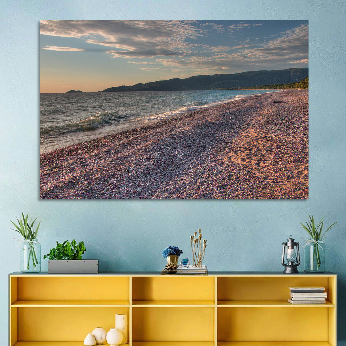 Lake Superior Pebble Beach Wall Art