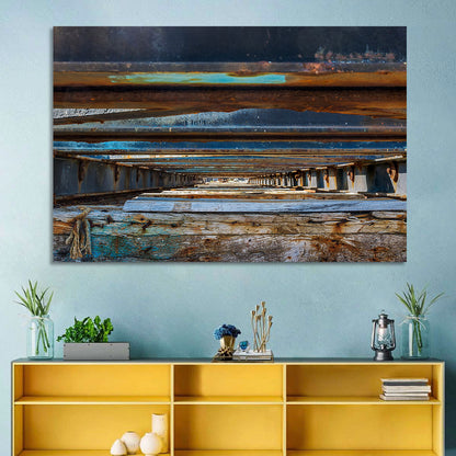 Weathered Dock Perspective Wall Art
