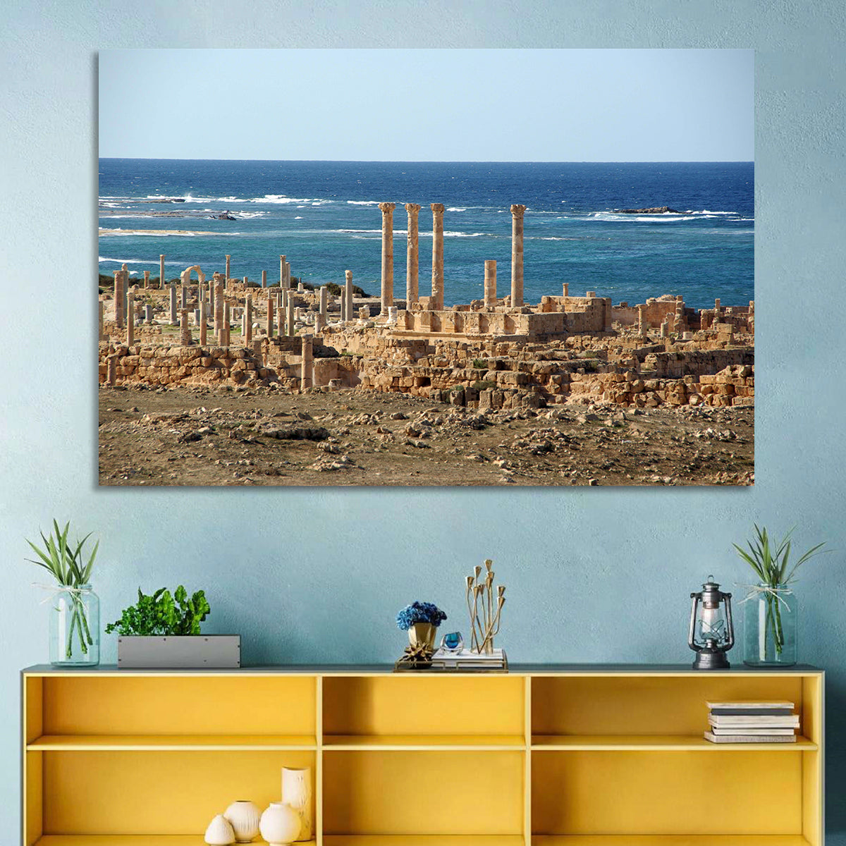 Leptis Magna Coastal Ruins Wall Art