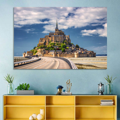 Mont Saint-michel at Low Tide Wall Art