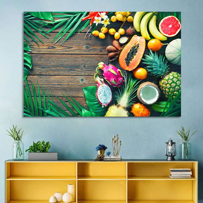 Tropical Fruit Still Life Wall Art
