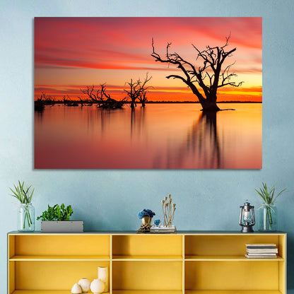 Lake Bonney Sunset Reflections Wall Art