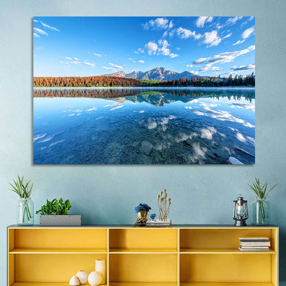 Patricia Lake Autumn Reflection Wall Art