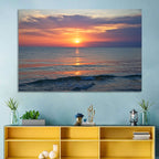 Lake Michigan Sunset Reflection Wall Art