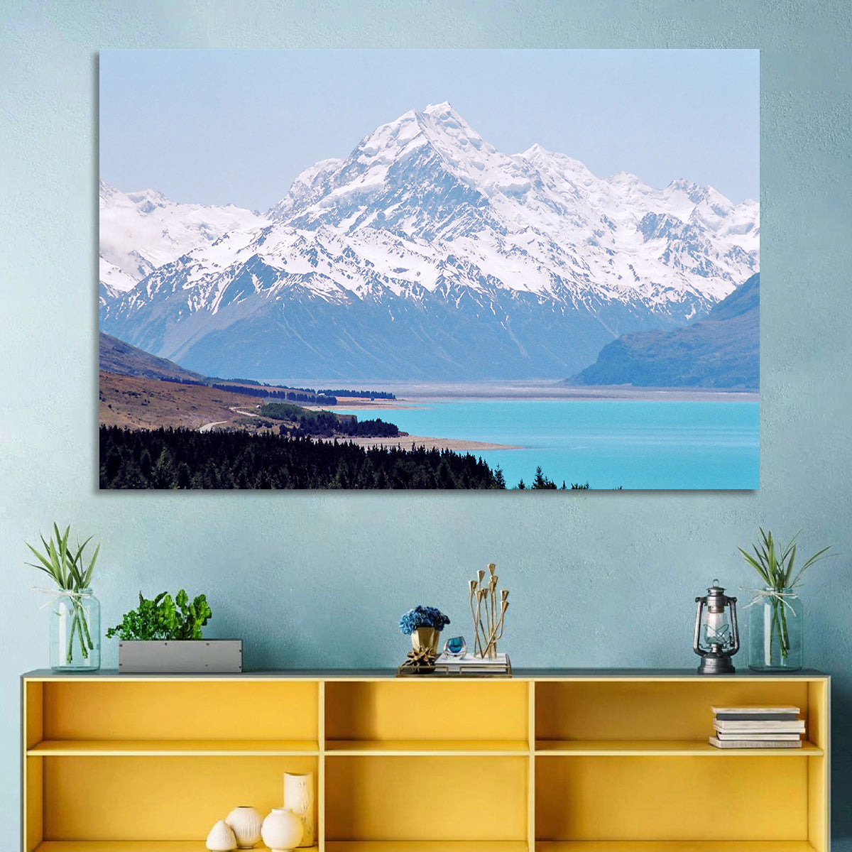 Lake Pukaki and Aoraki Mount Cook Wall Art