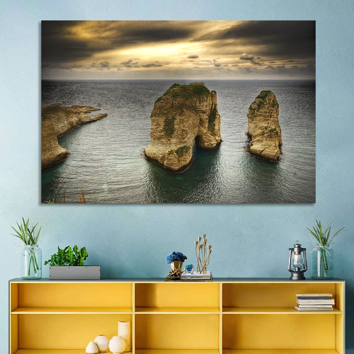 Pigeon Rocks, Raouché Wall Art