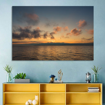 Lake Leman Golden Sunset Wall Art