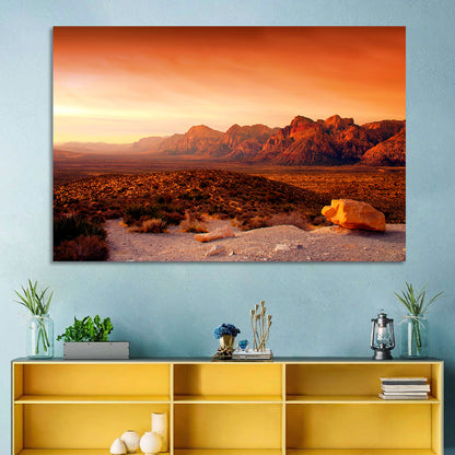 Red Rock Canyon Sunset Wall Art