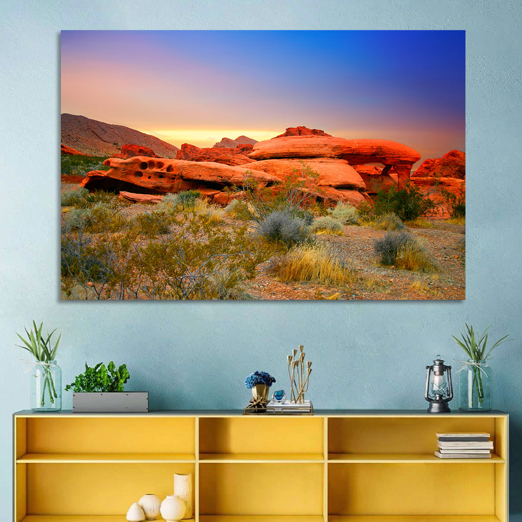 Red Rock Canyon Sunset Wall Art