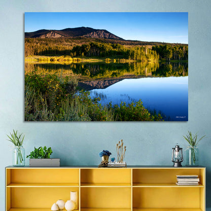 Golden Hour Mountain Lake Wall Art