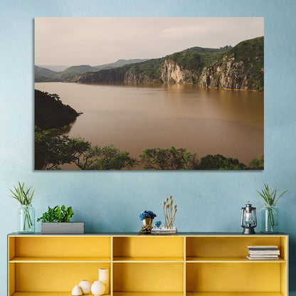 Lake Nyos Cliff View Wall Art