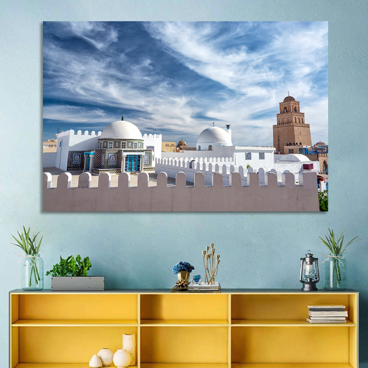 Great Mosque of Kairouan, Tunisia Wall Art in a room, landscape