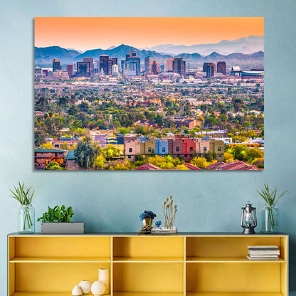 Phoenix Golden Hour Cityscape Wall Art