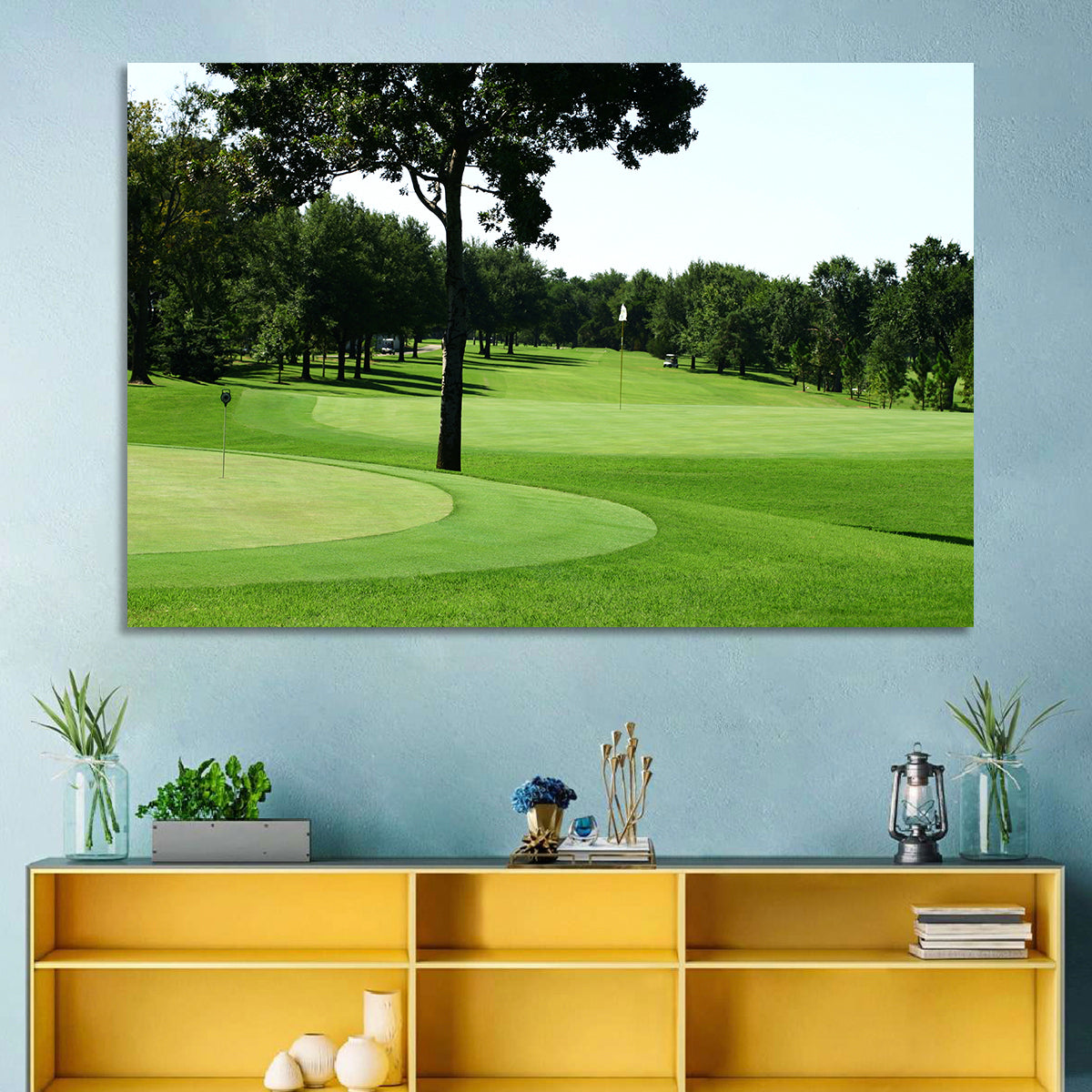 Oklahoma Golf Course Greens Wall Art