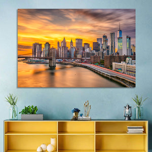 Lower Manhattan Skyline Wall Art