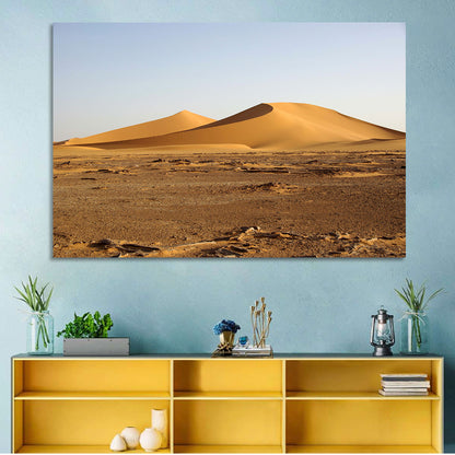 Golden Hour Desert Dunes Wall Art