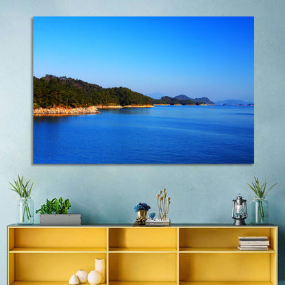 Qiandao Lake Rocky Shoreline Wall Art