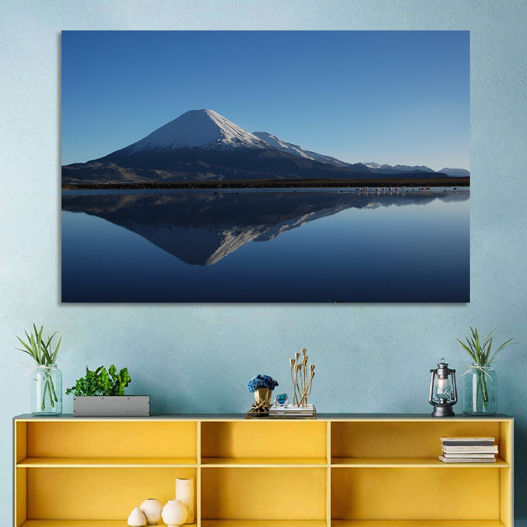 Chungara Lake Reflection Wall Art