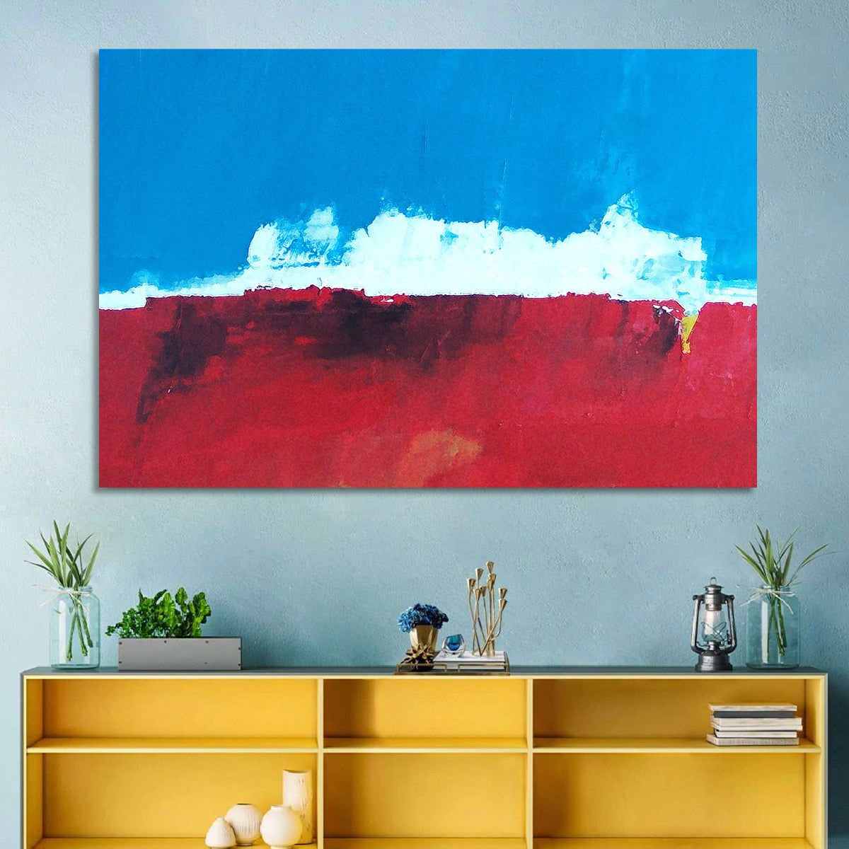 Ocean Horizon Abstract Wall Art