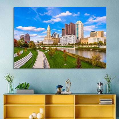 Columbus Skyline Wall Art
