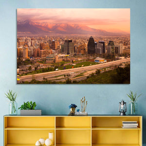 Santiago Skyline Wall Art