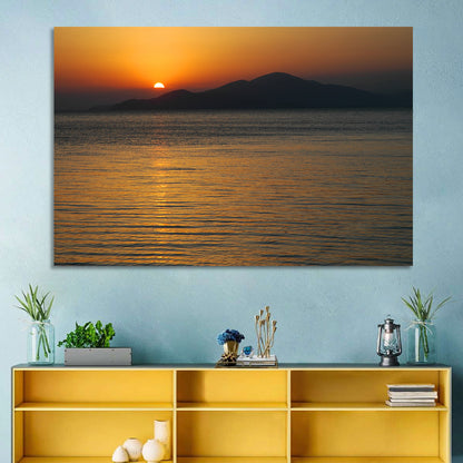 Lake Sevan Sunset Reflection Wall Art