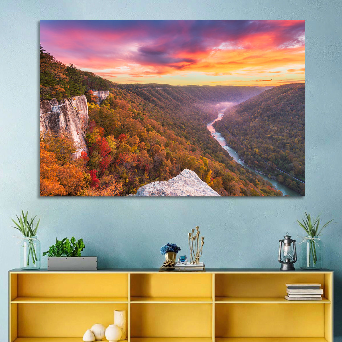 New River Gorge Sunset Wall Art