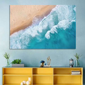 Beach Sea Waves Wall Art