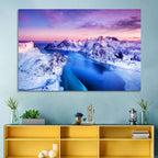 Flakstadpollen Fjord at Sunset Wall Art