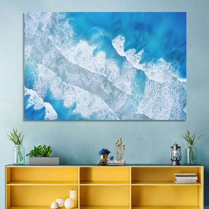 Aerial Turquoise Waves Wall Art