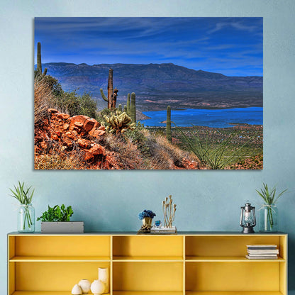 Roosevelt Lake Saguaro Vista Wall Art