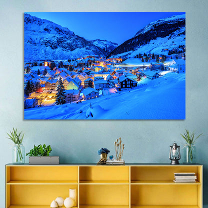 Andermatt Winter Village Wall Art