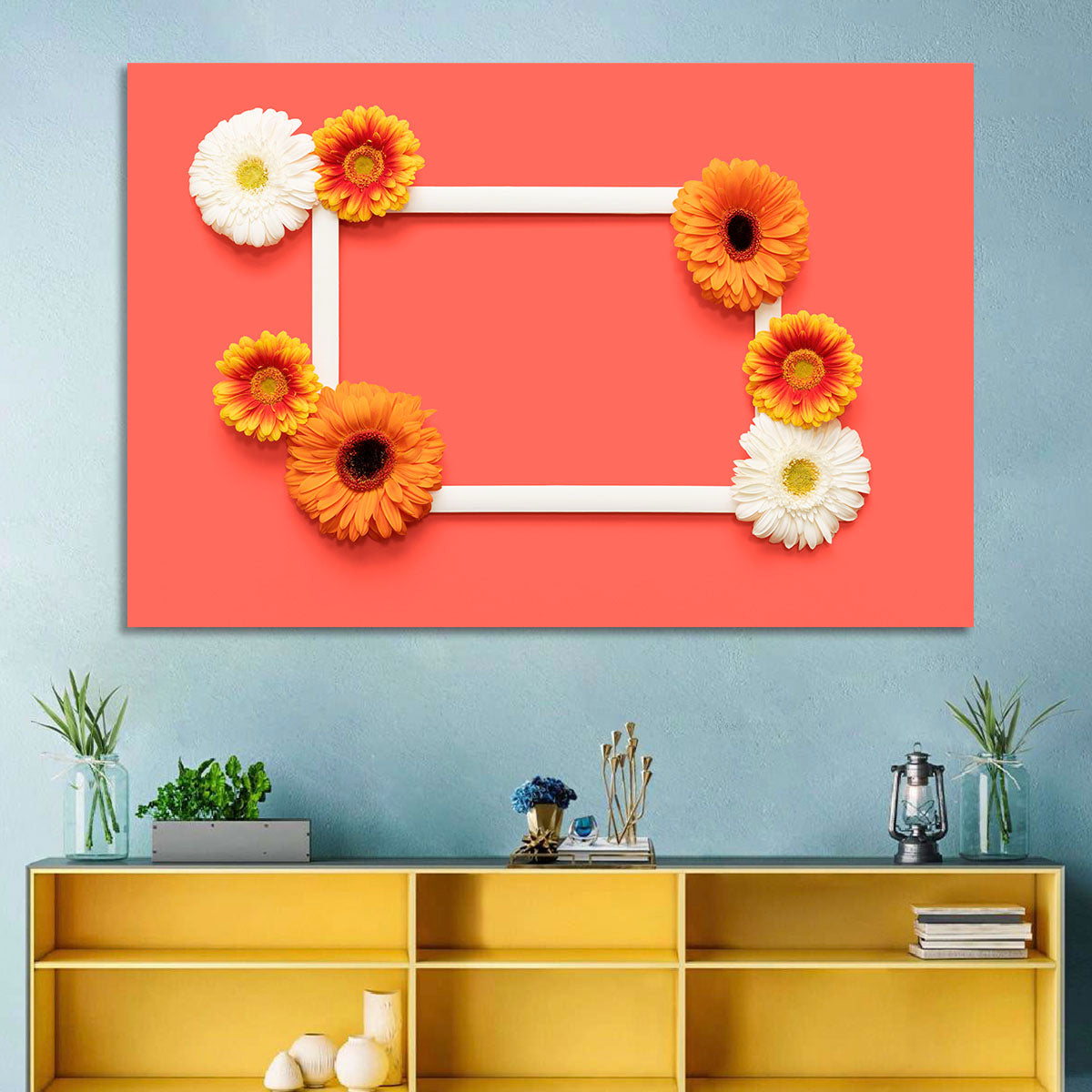 Handwritten Gerbera Greeting Wall Art