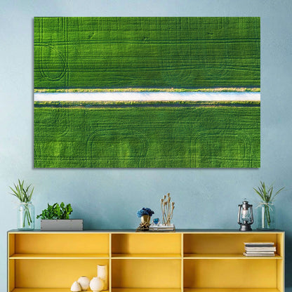 Farm Field Aerial Wall Art