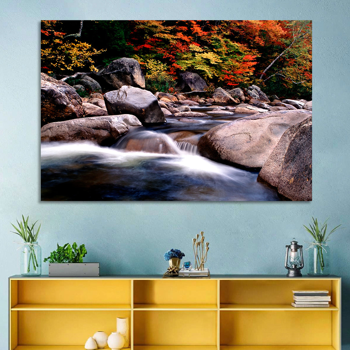 New Hampshire Autumn Stream Wall Art