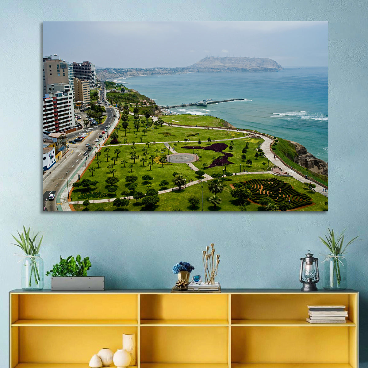 Miraflores Park Overlook, Lima Wall Art in a room, landscape