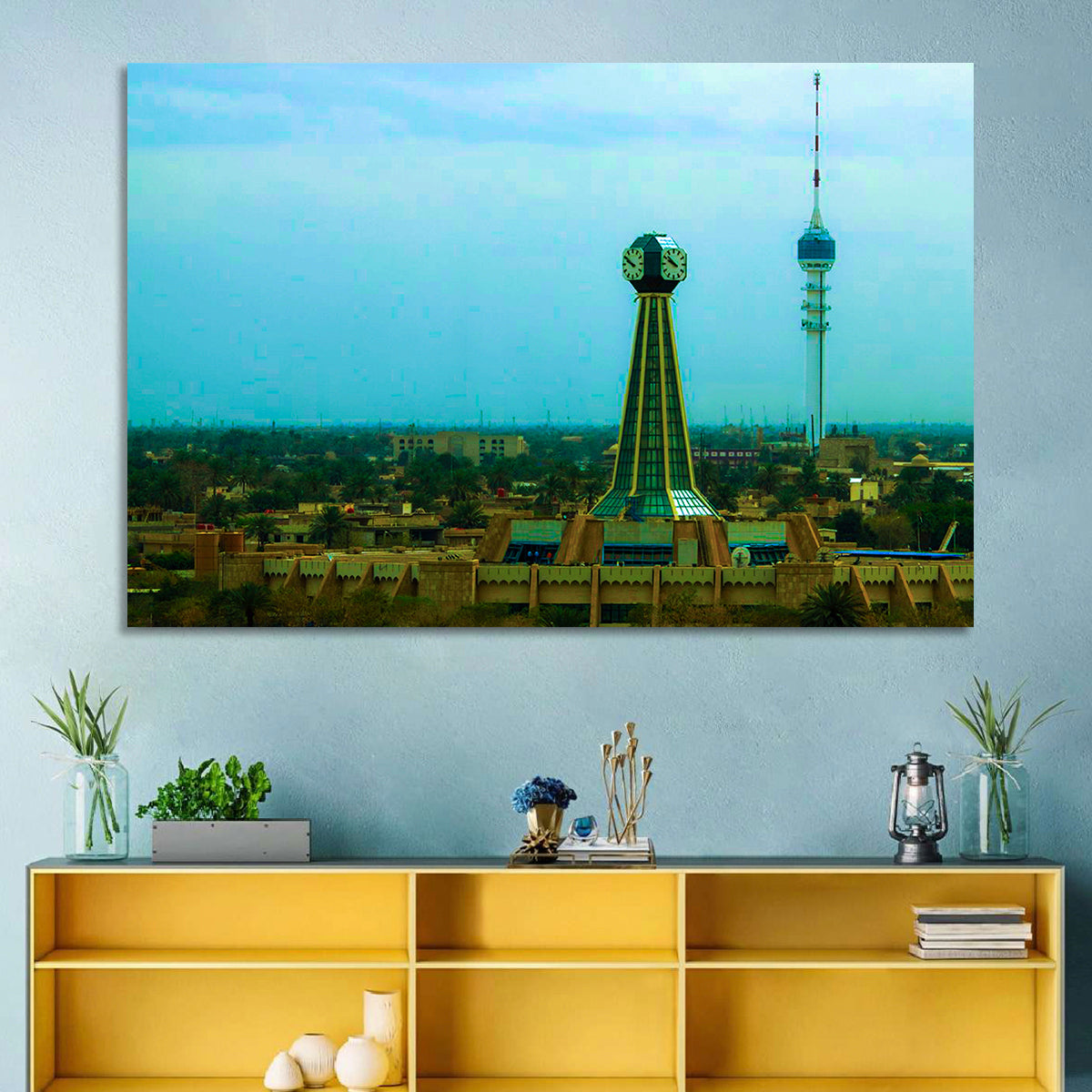 Baghdad Clock Tower Cityscape Wall Art
