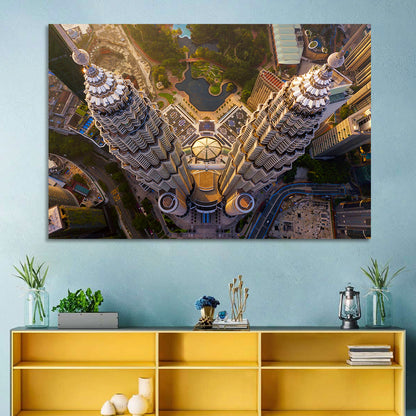 Petronas Twin Towers Kuala Lumpur Golden Hour Wall Art