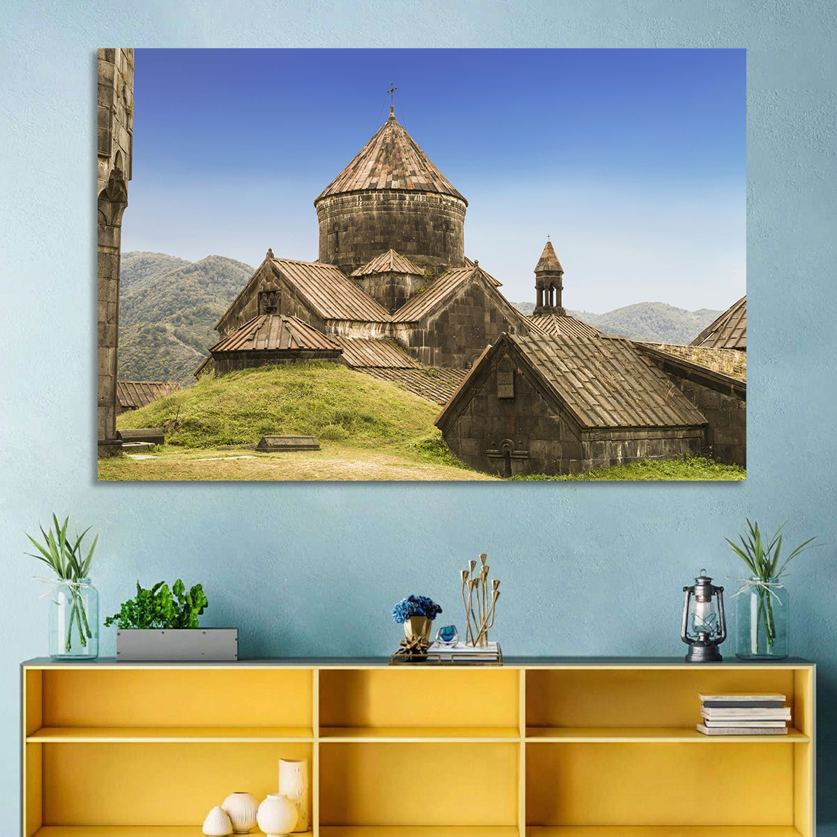Haghartsin Monastery Stone Dome Wall Art in a room, landscape