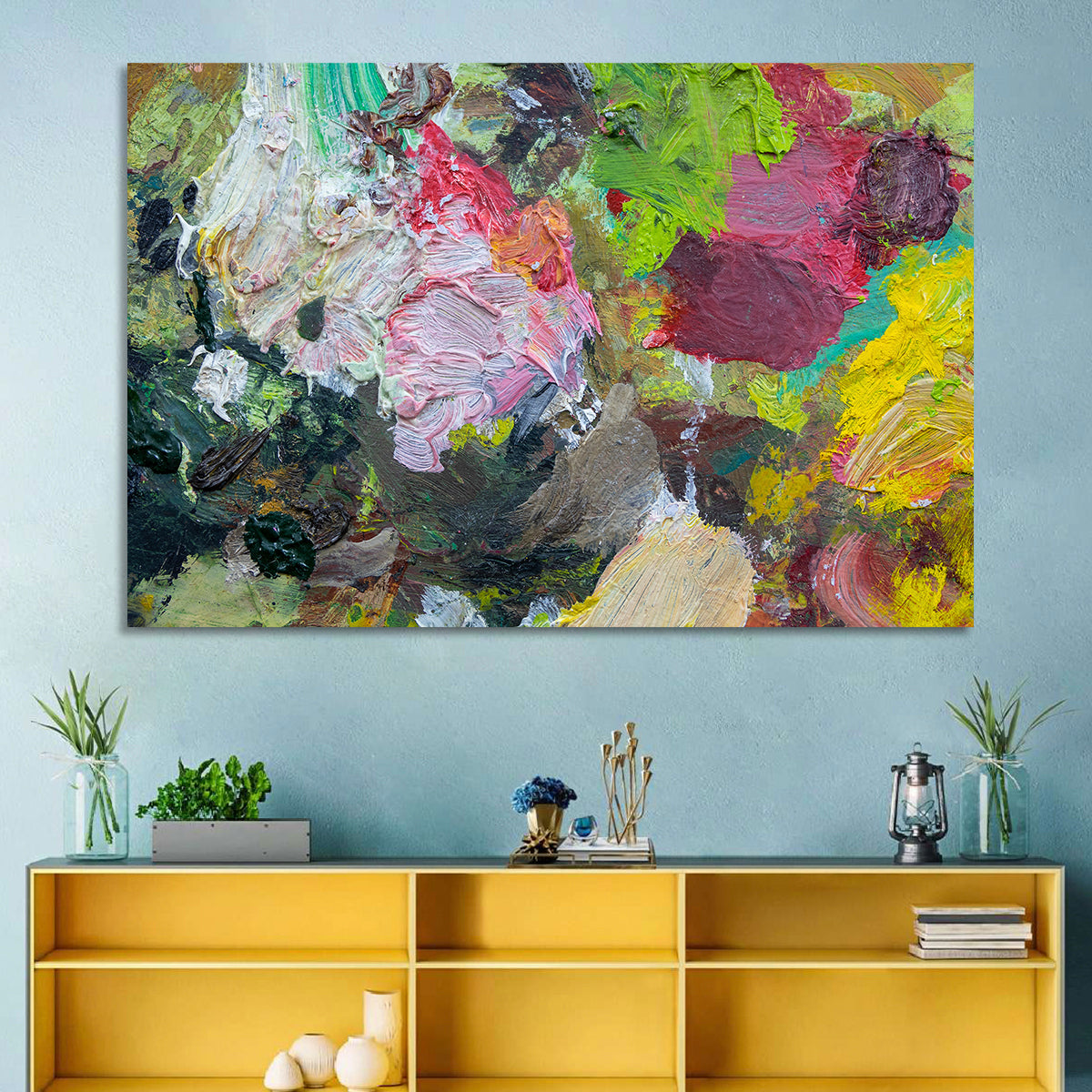 Hand Drawn Abstract Palette Wall Art