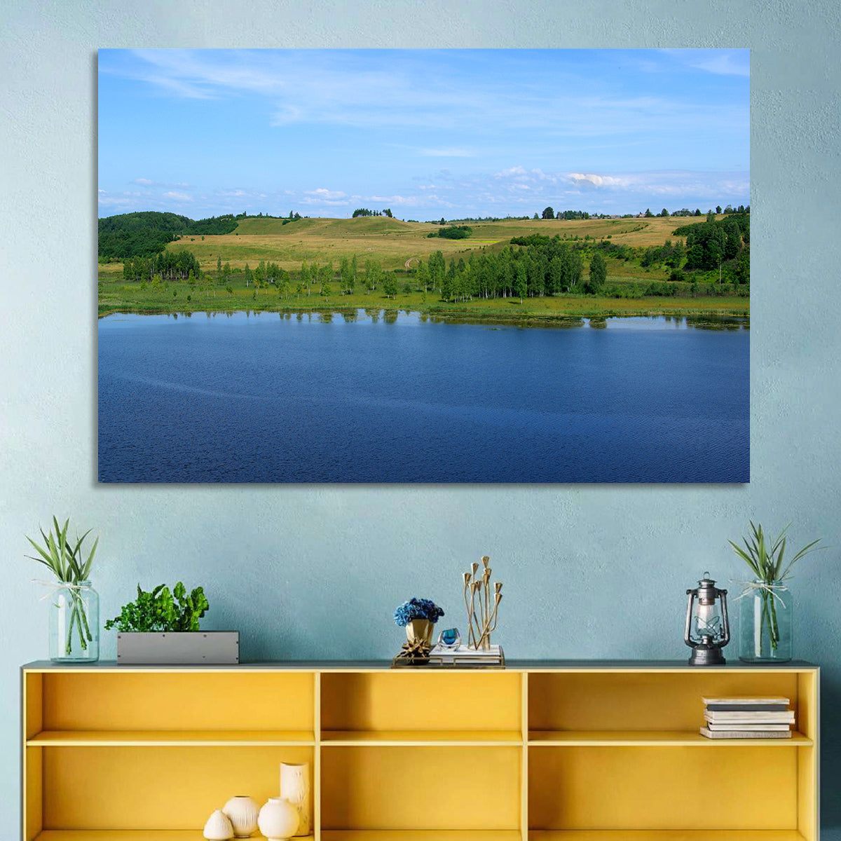 Pskov Lake Landscape Wall Art