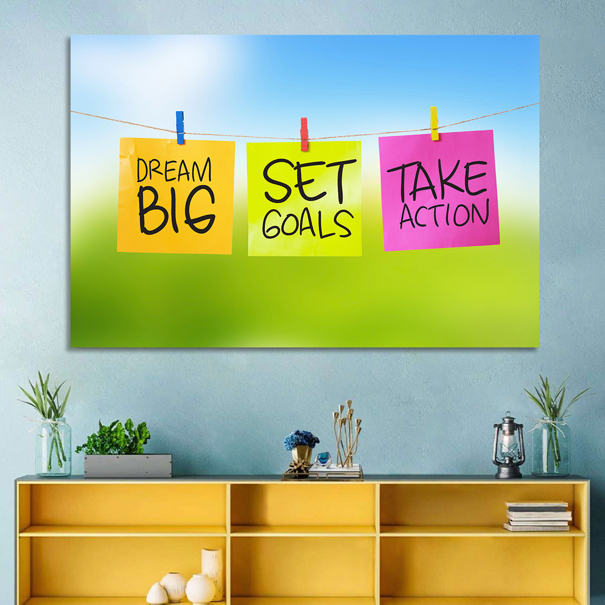 Dream Big Sticky Note Trio Wall Art