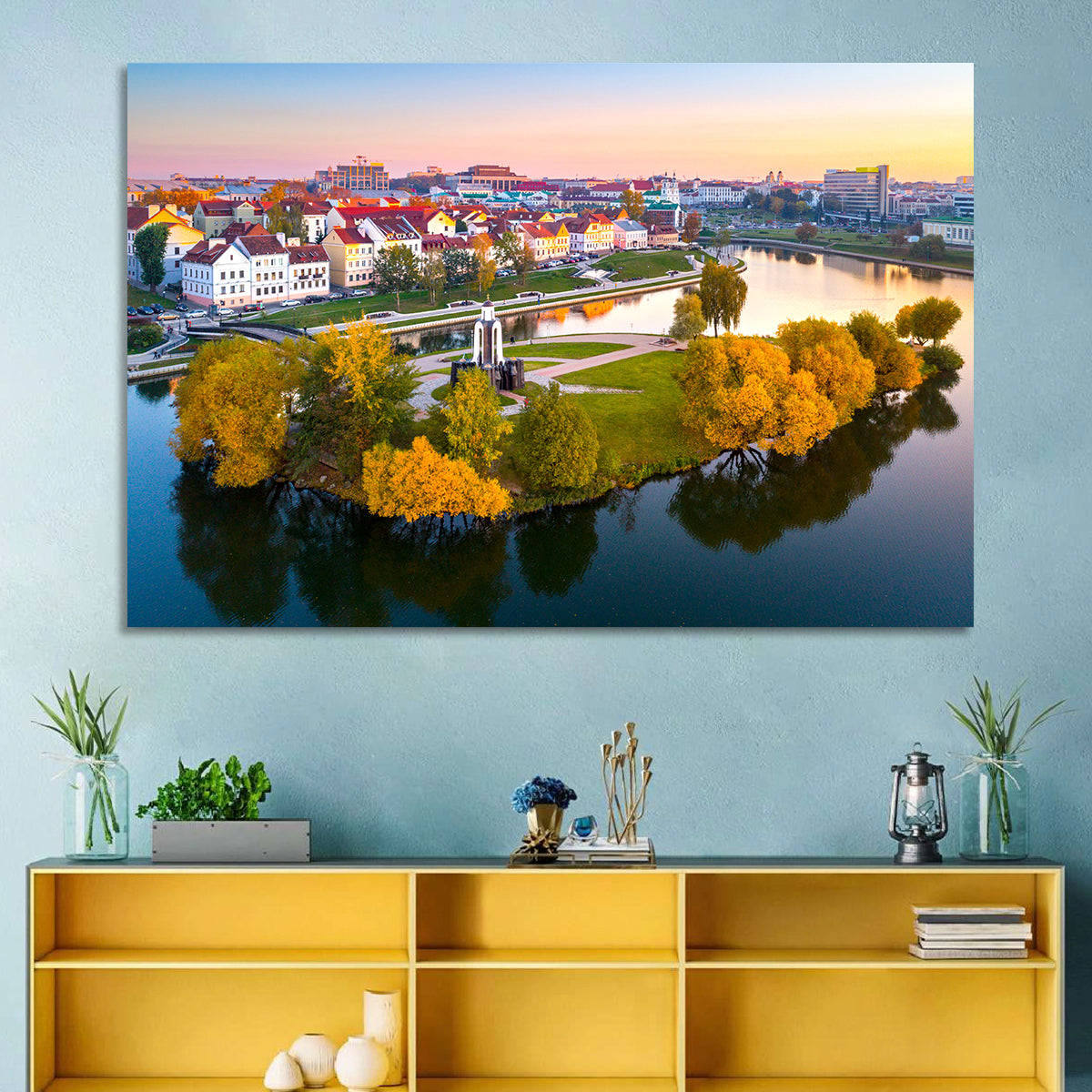Minsk Island of Tears Golden Dusk Wall Art