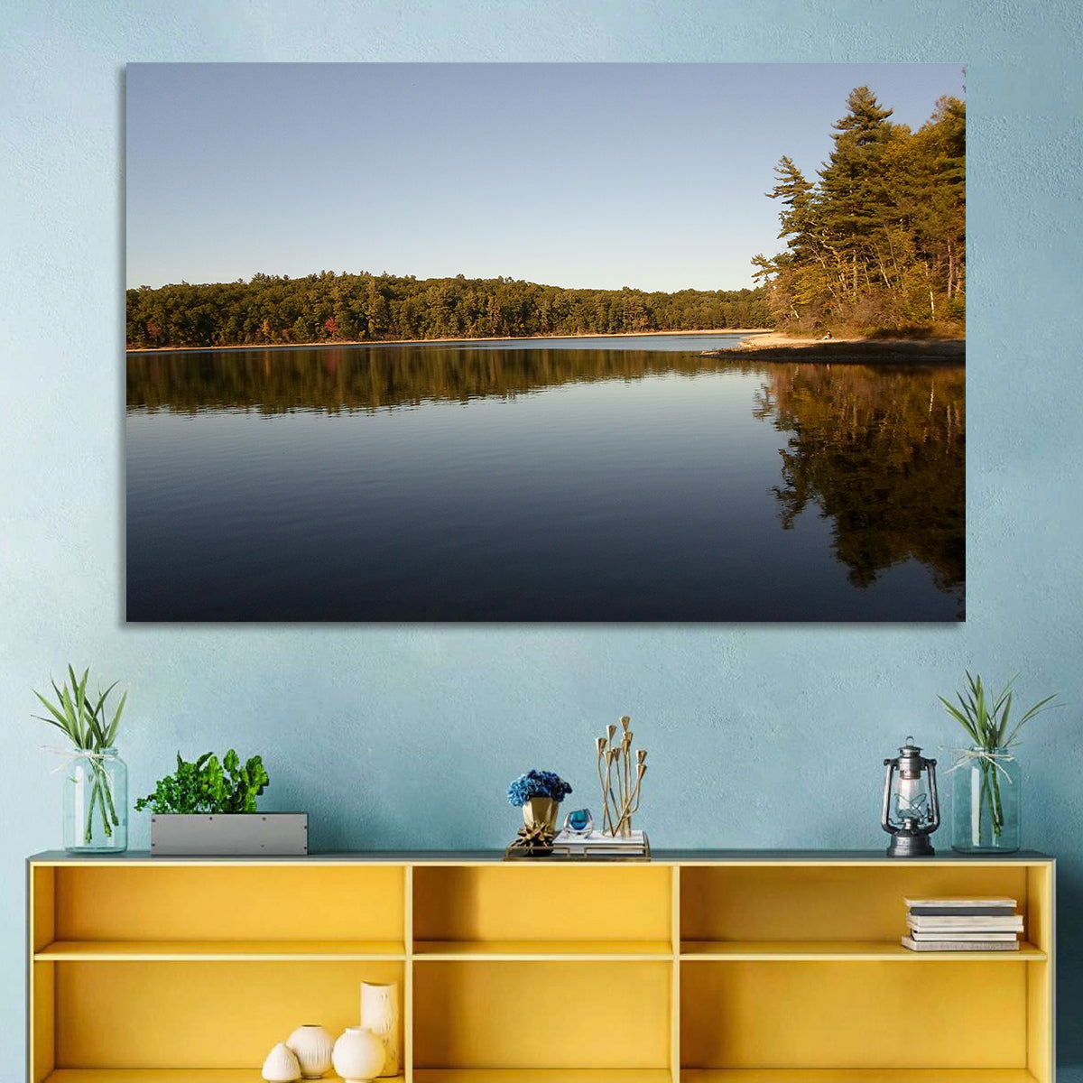 Walden Pond Reflection Wall Art