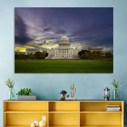 United States Capitol at Dusk Wall Art