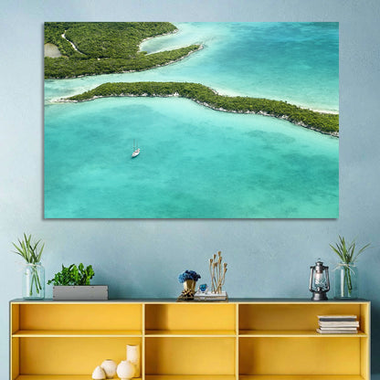 Turquoise Bahamas Islands Wall Art